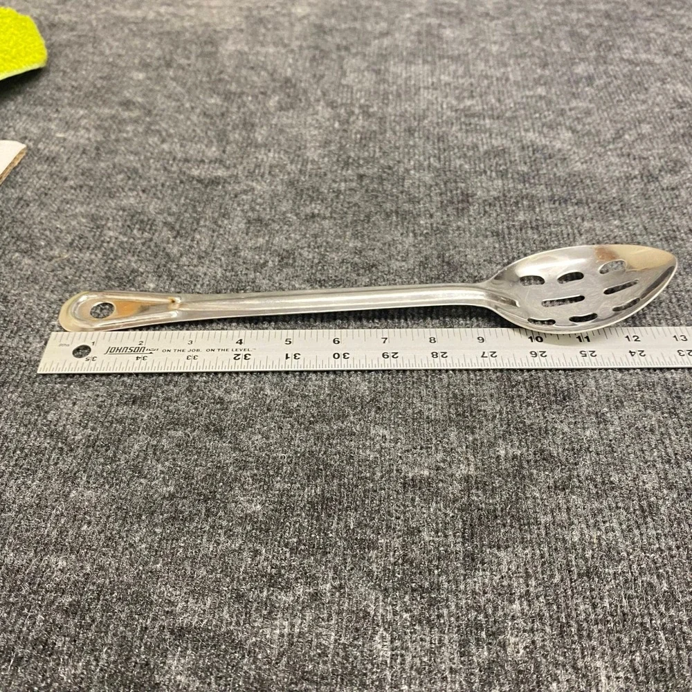 Stainless Steel Slotted Spoon  Long Handle Kitchen Serving Utensil India